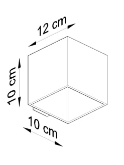 Wandleuchte GEO 1 in Weiß aluminium quadratische Lampe loft 1xG9 LED NICE LAMPS