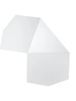 Wandleuchte HIRU in weiss H 8cm