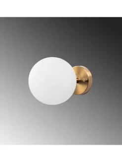 Wandleuchte in Gold - (B)15 x (H)15 cm