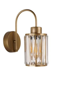 Wandleuchte in Gold - (HB)30 x Ø 12 cm