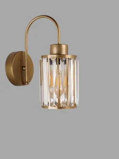 Wandleuchte in Gold - (HB)30 x Ø 12 cm