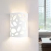 Wandleuchte in weiß E14 Up and Down Design Modern Hallampe Gipslampe