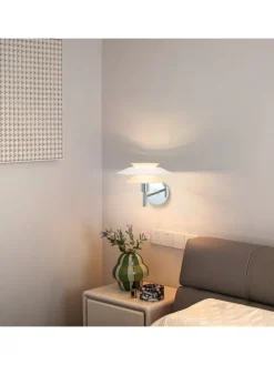 Wandleuchte in weiß 1-flammige G9 Metall Moderne Kreative Nachttischlampe