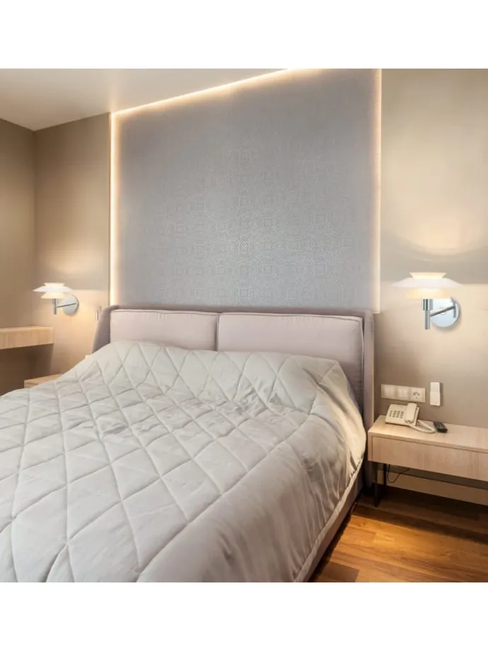 Wandleuchte in weiß 1-flammige G9 Metall Moderne Kreative Nachttischlampe