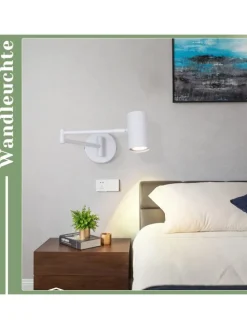 Wandleuchte in weiß GU10 schwenkbar