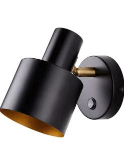 Wandleuchte ISAK in Schwarz