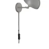Wandleuchte Kia in grau - (H) 25 cm x (B) 18 cm