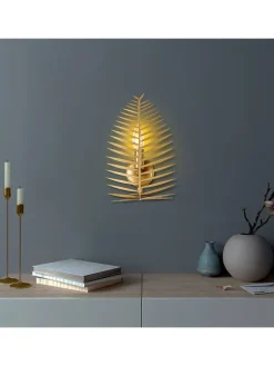 Wandleuchte "Leaf" in Gold - (B)20 x (H)30 cm