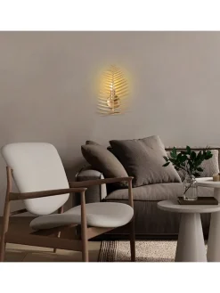 Wandleuchte "Leaf" in Gold - (B)20 x (H)30 cm