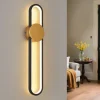 Wandleuchte LED in gold L 60CM Modern Ganglampe 3000K warmweiß 12W