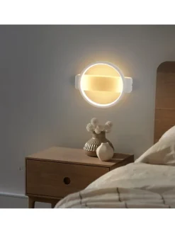 Wandleuchte LED in weiß 7W modern warmweiß Schlafzimmerlampe