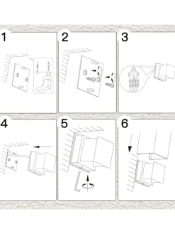 Wandleuchte LED 5W in grau modern 3000K warmweiß IP65