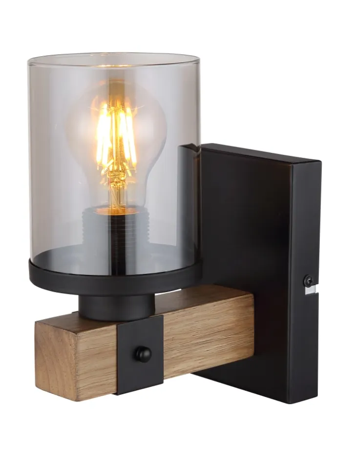 Wandleuchte "LILA" in black