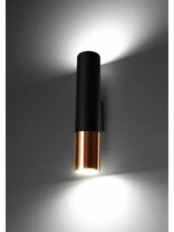 Wandleuchte LONGBOT in Schwarz (H)29cm (L)6cm (B)8cm