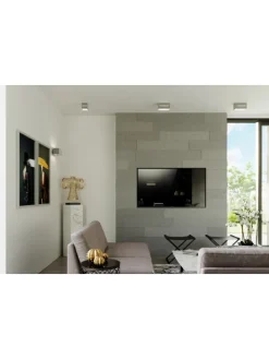 Wandleuchte LORUM 1 in Grau aluminium quadratische moderne Lampe G9 NICE LAMPS