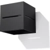 Wandleuchte LORUM 1in Schwarz aluminium quadratische moderne Lampe G9 NICE LAMPS