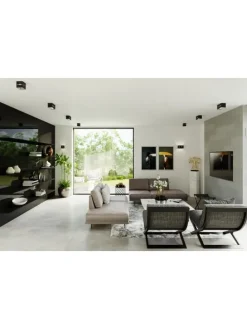 Wandleuchte LORUM 1in Schwarz aluminium quadratische moderne Lampe G9 NICE LAMPS