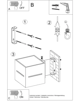 Wandleuchte LORUM 1in Schwarz aluminium quadratische moderne Lampe G9 NICE LAMPS