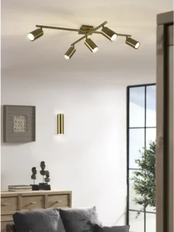 Wandleuchte MARLEY in altmessing