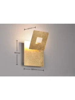 Wandleuchte MIO in goldfarbig