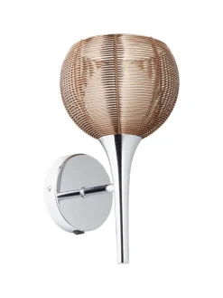 Wandleuchte mit Schalter Relax 29,5x16x17,5 cm in bronze/chrom