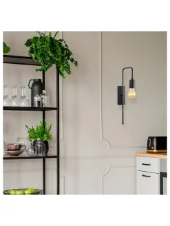 Wandleuchte "Mum" in Schwarz - (B)6 x (H)42 cm