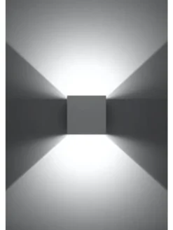 Wandleuchte PINIO in weiss LED IP54 H 140cm