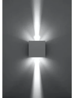 Wandleuchte PINIO in weiss LED IP54 H 140cm