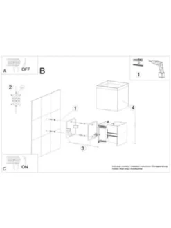 Wandleuchte PINIO in weiss LED IP54 H 140cm