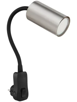 Wandleuchte "Robby" in Schwarz/ Silber - (B)32 x (H)43 cm