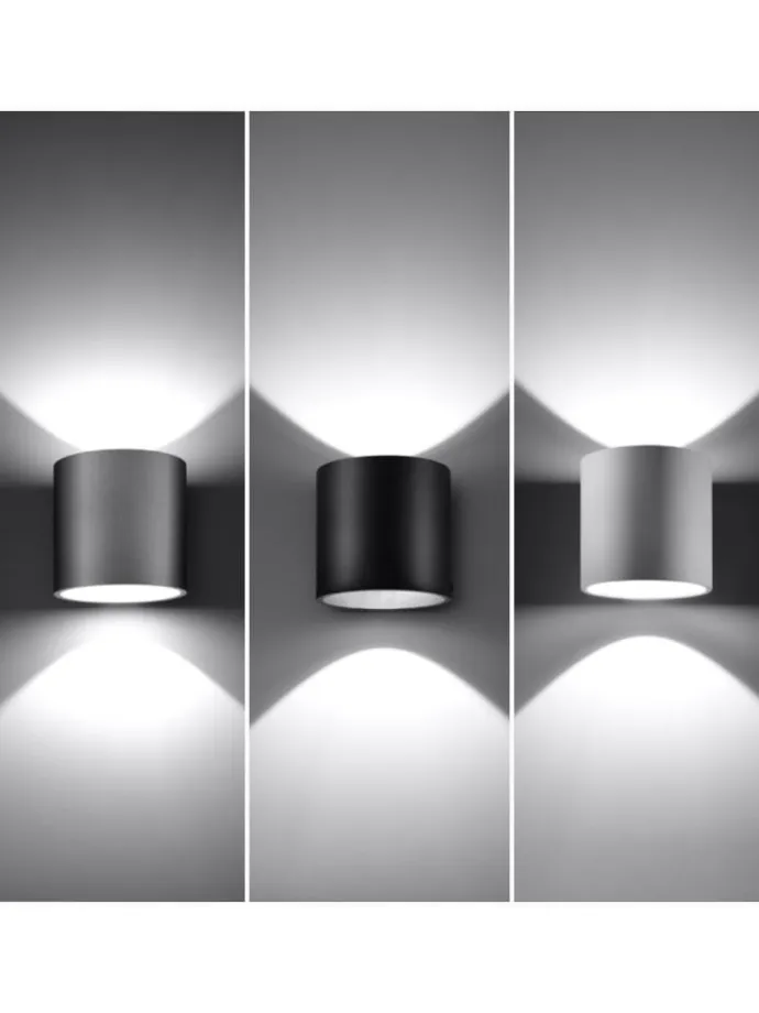 Wandleuchte RODA in Weiß aluminium Ø runde Lampe loft G9 LED NICE LAMPS