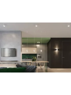 Wandleuchte RODA in Weiß aluminium Ø runde Lampe loft G9 LED NICE LAMPS