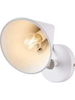 Wandleuchte SCANDICE in Weiß