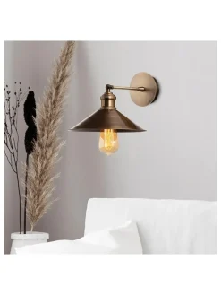 Wandleuchte "Sivani" in Kupfer - (B)24 x (H)25 cm