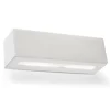 Wandleuchte VEGA in Keramik weiß rechteckig moderne lampe E27 LED NICE LAMPS