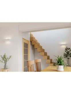 Wandleuchte VEGA in Keramik weiß rechteckig moderne lampe E27 LED NICE LAMPS