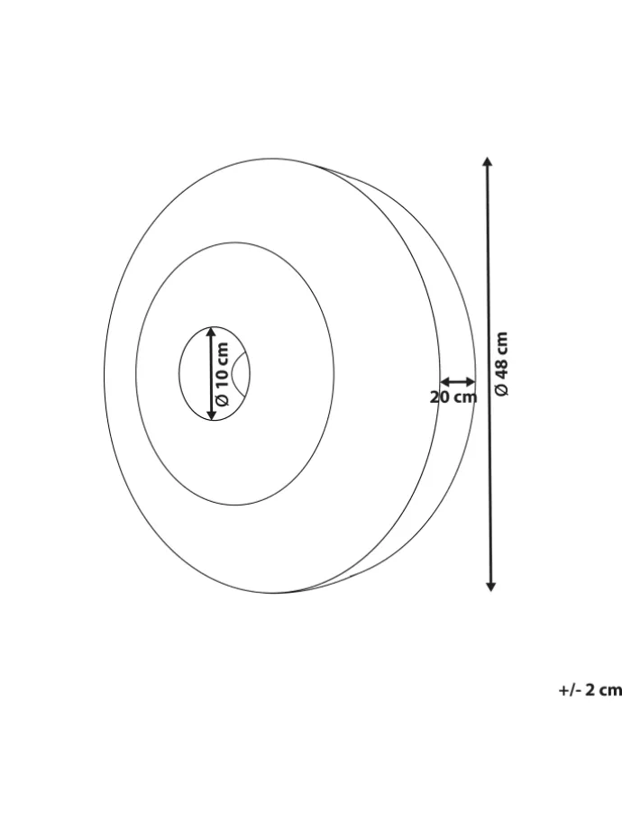 Wandleuchten LUMUT in /Schwarz - (W) 48 x (H) 48 x (L) 20 cm