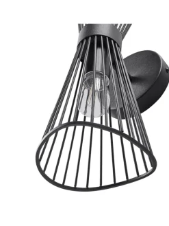 Wandleuchten PARADA in Schwarz - (W) 15 x (H) 41 x (L) 17 cm