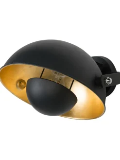 Wandleuchten THAMES in Schwarz - (W) 26 x (H) 17 x (L) 26 cm