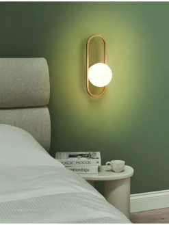 Wandleuchten VARDI in Gold/Weiß - (W) 15 x (H) 40 x (L) 18 cm