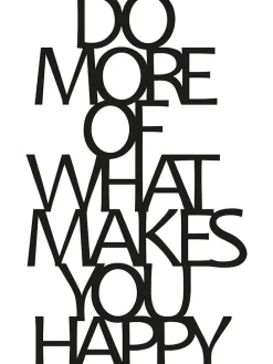 Wandobjekt "Do More Of What Makes You Happy" - (B)41 x (H)70 cm