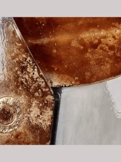 Wandobjekt ERBIUM in Grau/Kupfer - (W) 54 x (H) 41 x (L) 5 cm