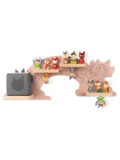 Wandregal "Hinter dem Regenbogen" in Natur - (B)64 x (H)25 x (T)1,6 cm