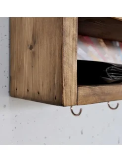 Wandregal in Hellbraun - (B)40 x (H)10 x (T)10 cm