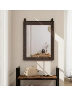 Wandspiegel 76,5 cm x 56 cm in Braun