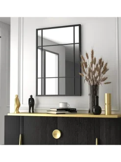 Wandspiegel 100 x 70 cm in Schwarz