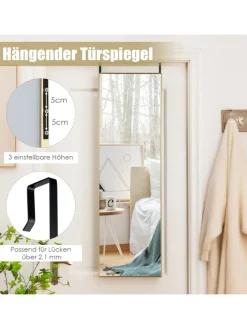 Wandspiegel 37 x 120cm in Gold