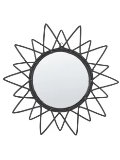 Wandspiegel AROEK in Schwarz - (W) 61 x (H) 61 x (L) 3 cm