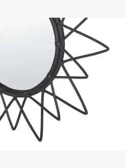 Wandspiegel AROEK in Schwarz - (W) 61 x (H) 61 x (L) 3 cm