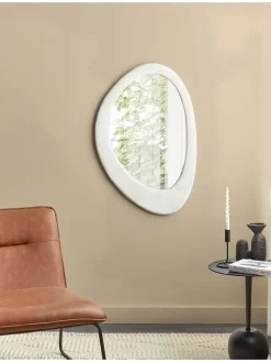 Wandspiegel AUDES in Weiß - (W) 60 x (H) 90 x (L) 4 cm